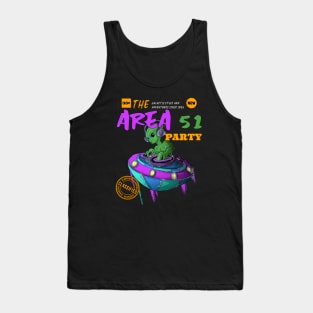 Music DJ Space Alien Tank Top